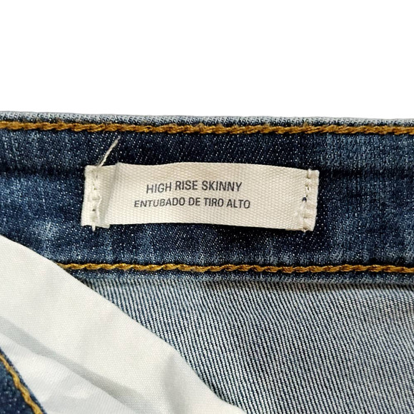 Universal Thread Blue High Rise Skinny Jeans Womens Size 4 - Picture 3 of 8